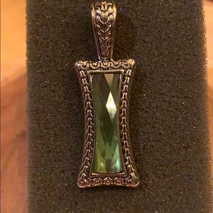 Lia Sophia Jade colored necklace slide